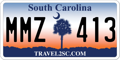 SC license plate MMZ413