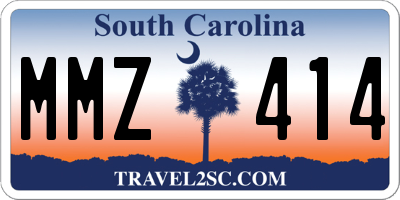 SC license plate MMZ414