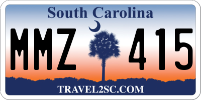 SC license plate MMZ415