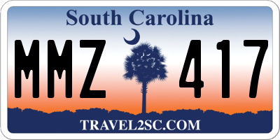 SC license plate MMZ417