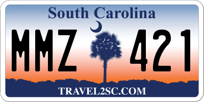 SC license plate MMZ421