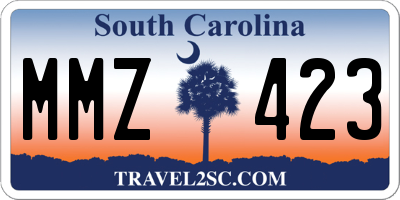 SC license plate MMZ423