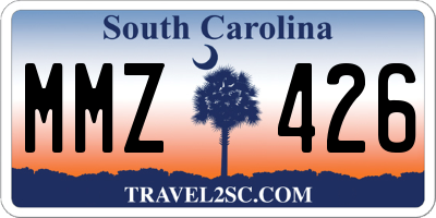 SC license plate MMZ426