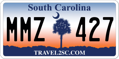 SC license plate MMZ427