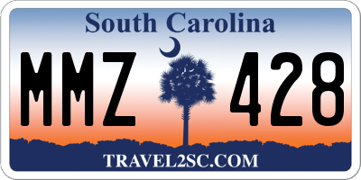 SC license plate MMZ428