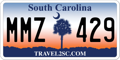 SC license plate MMZ429