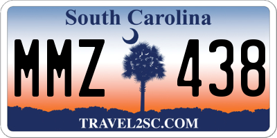 SC license plate MMZ438