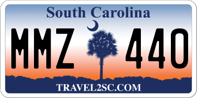 SC license plate MMZ440