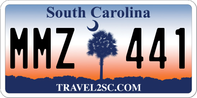 SC license plate MMZ441