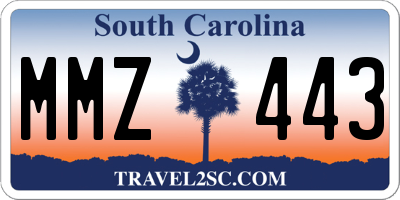 SC license plate MMZ443