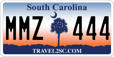 SC license plate MMZ444