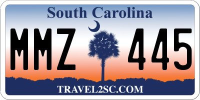 SC license plate MMZ445