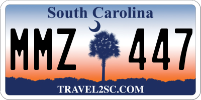 SC license plate MMZ447