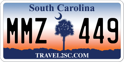 SC license plate MMZ449