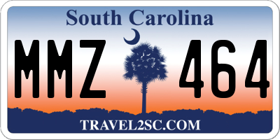 SC license plate MMZ464