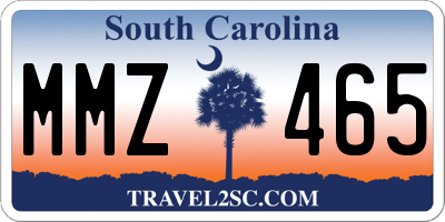SC license plate MMZ465