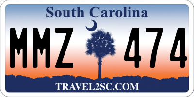 SC license plate MMZ474