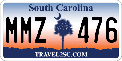 SC license plate MMZ476