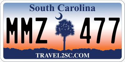 SC license plate MMZ477