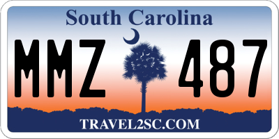 SC license plate MMZ487