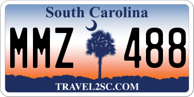 SC license plate MMZ488