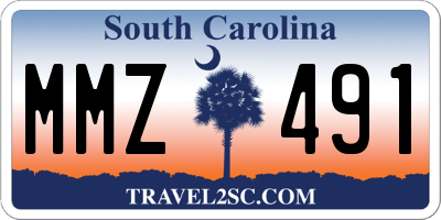 SC license plate MMZ491