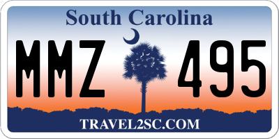 SC license plate MMZ495