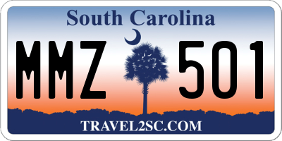 SC license plate MMZ501