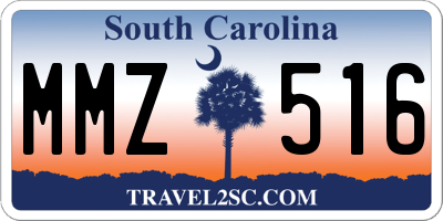 SC license plate MMZ516