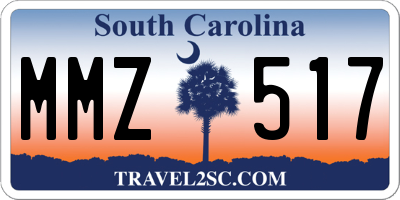 SC license plate MMZ517