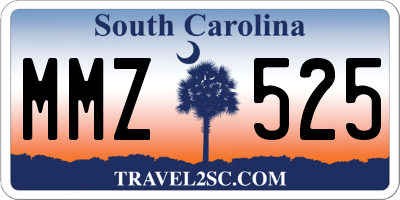 SC license plate MMZ525