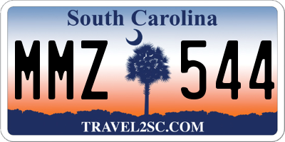 SC license plate MMZ544