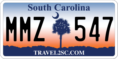 SC license plate MMZ547