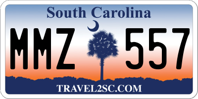 SC license plate MMZ557