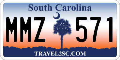 SC license plate MMZ571