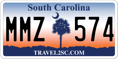 SC license plate MMZ574