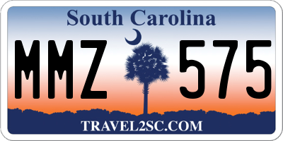 SC license plate MMZ575