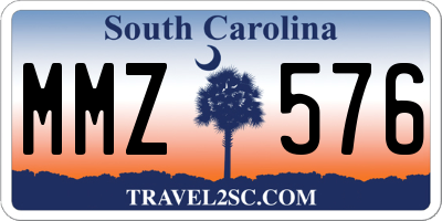 SC license plate MMZ576