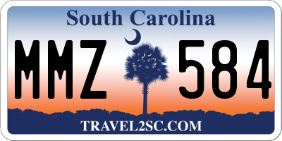 SC license plate MMZ584