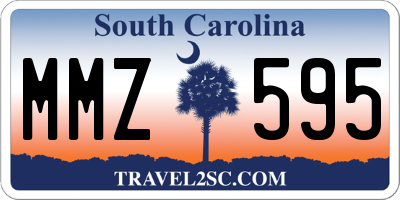 SC license plate MMZ595