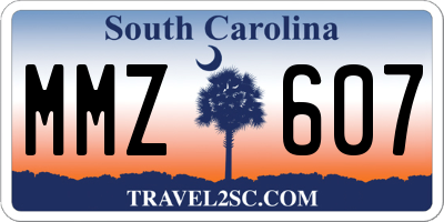 SC license plate MMZ607
