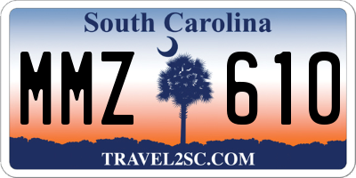 SC license plate MMZ610