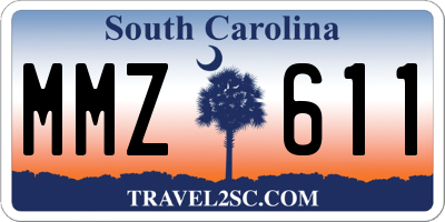 SC license plate MMZ611