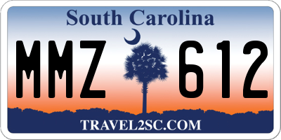 SC license plate MMZ612