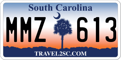 SC license plate MMZ613