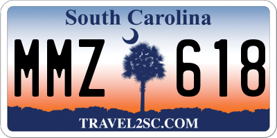 SC license plate MMZ618