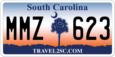 SC license plate MMZ623