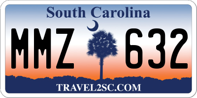 SC license plate MMZ632