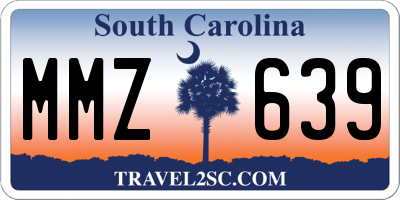 SC license plate MMZ639