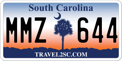 SC license plate MMZ644